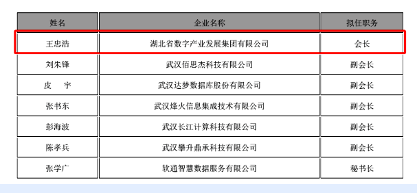 第六届湖北软件协会换届 王忠浩当选理事会长