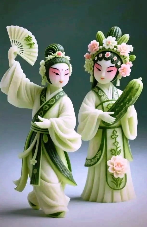 创意版权作品展示:青瓜遇见国粹