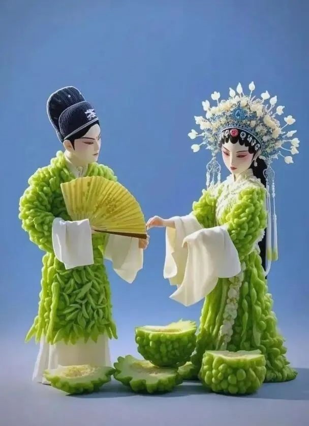 创意版权作品展示:青瓜遇见国粹