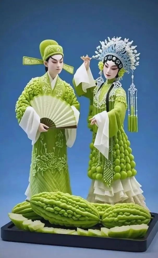创意版权作品展示:青瓜遇见国粹