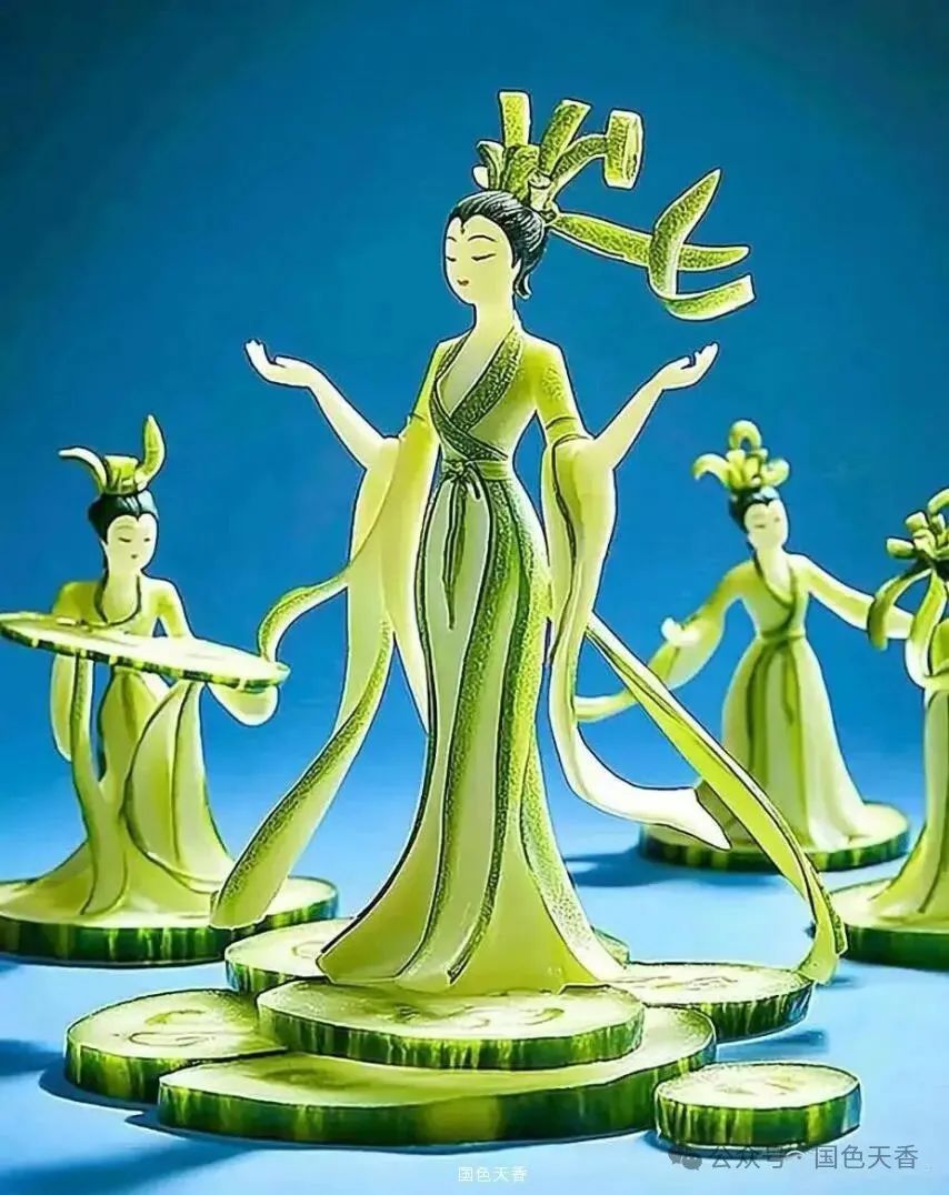 创意版权作品展示:青瓜遇见国粹