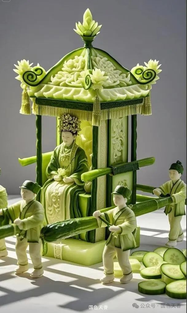 创意版权作品展示:青瓜遇见国粹