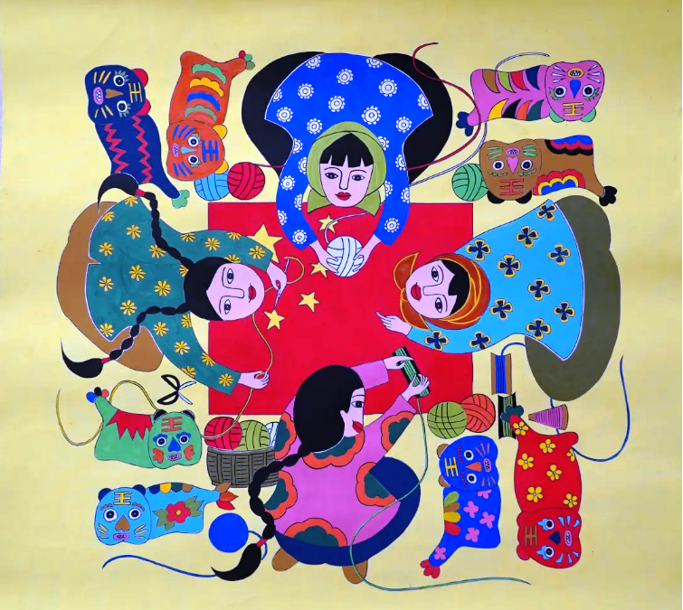全国(黄冈)农民画展作品
