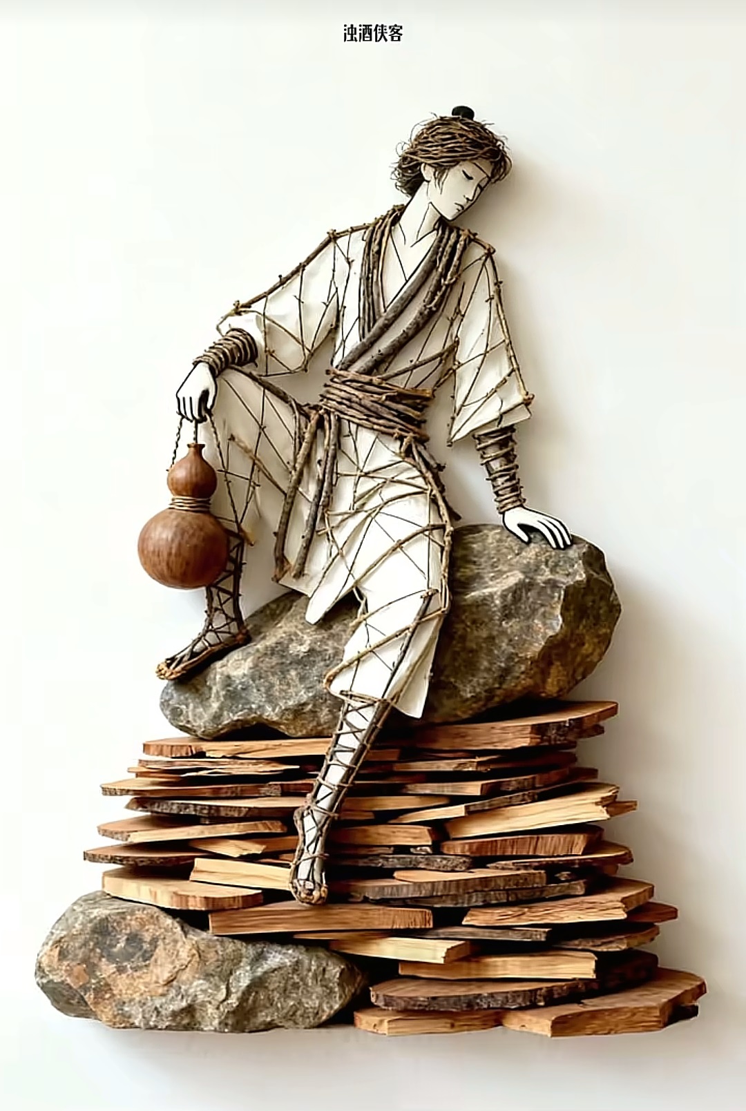 树枝画艺术欣赏