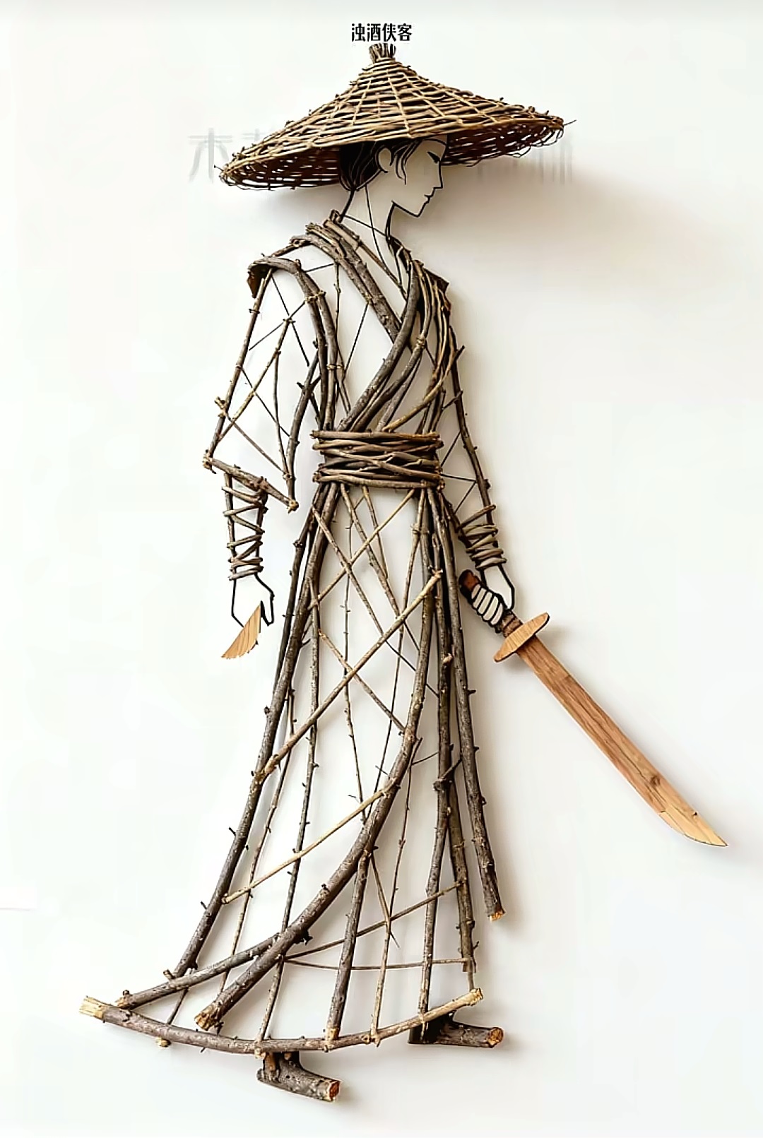 树枝画艺术欣赏