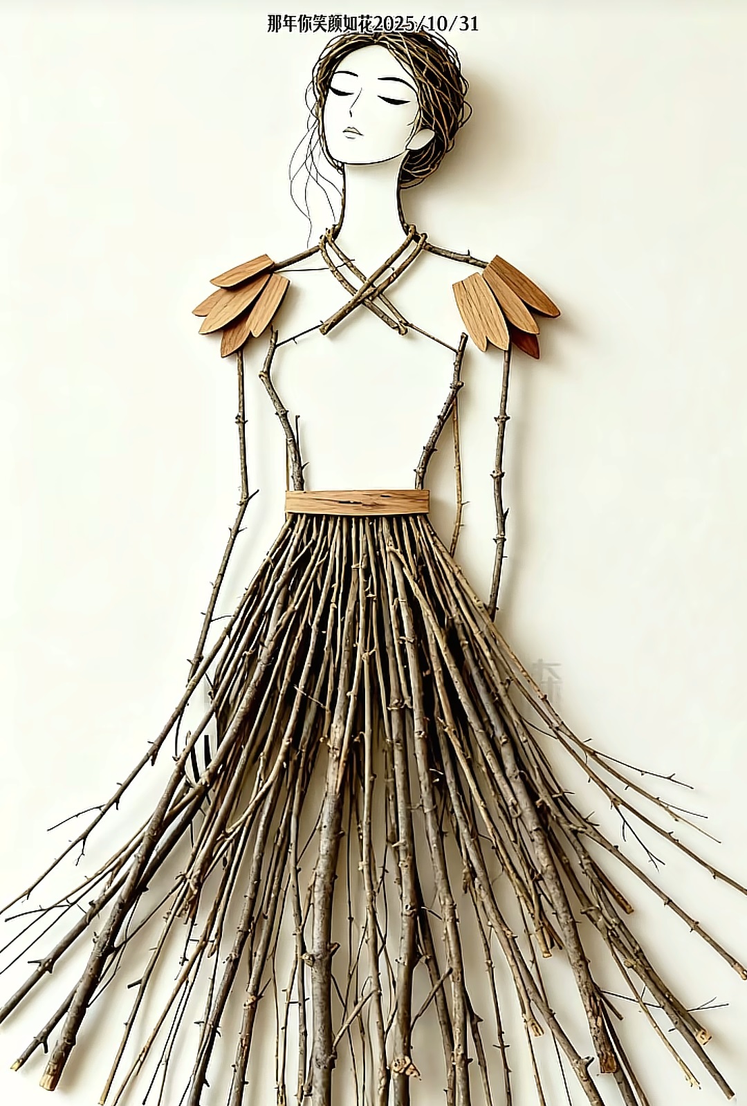 树枝画艺术欣赏