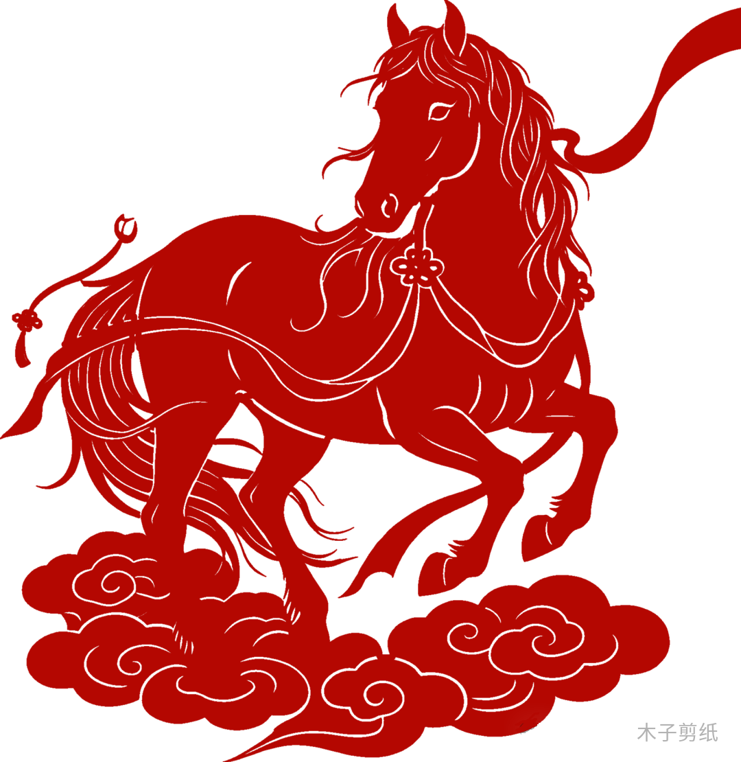 迎世界马年，赏红马剪纸作品