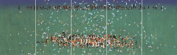 湖北美术院李芳和脱胶版画