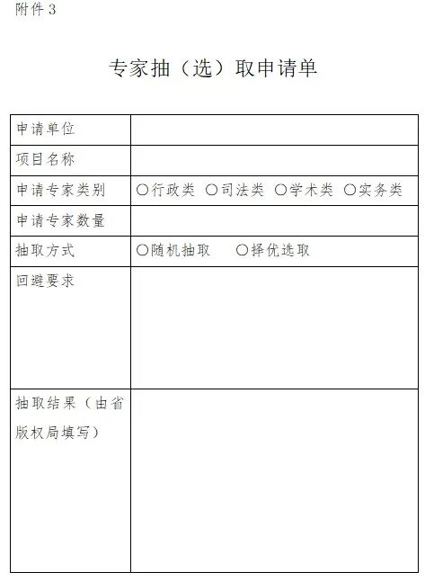 湖北省版权专家库管理办法 （征求意见稿）